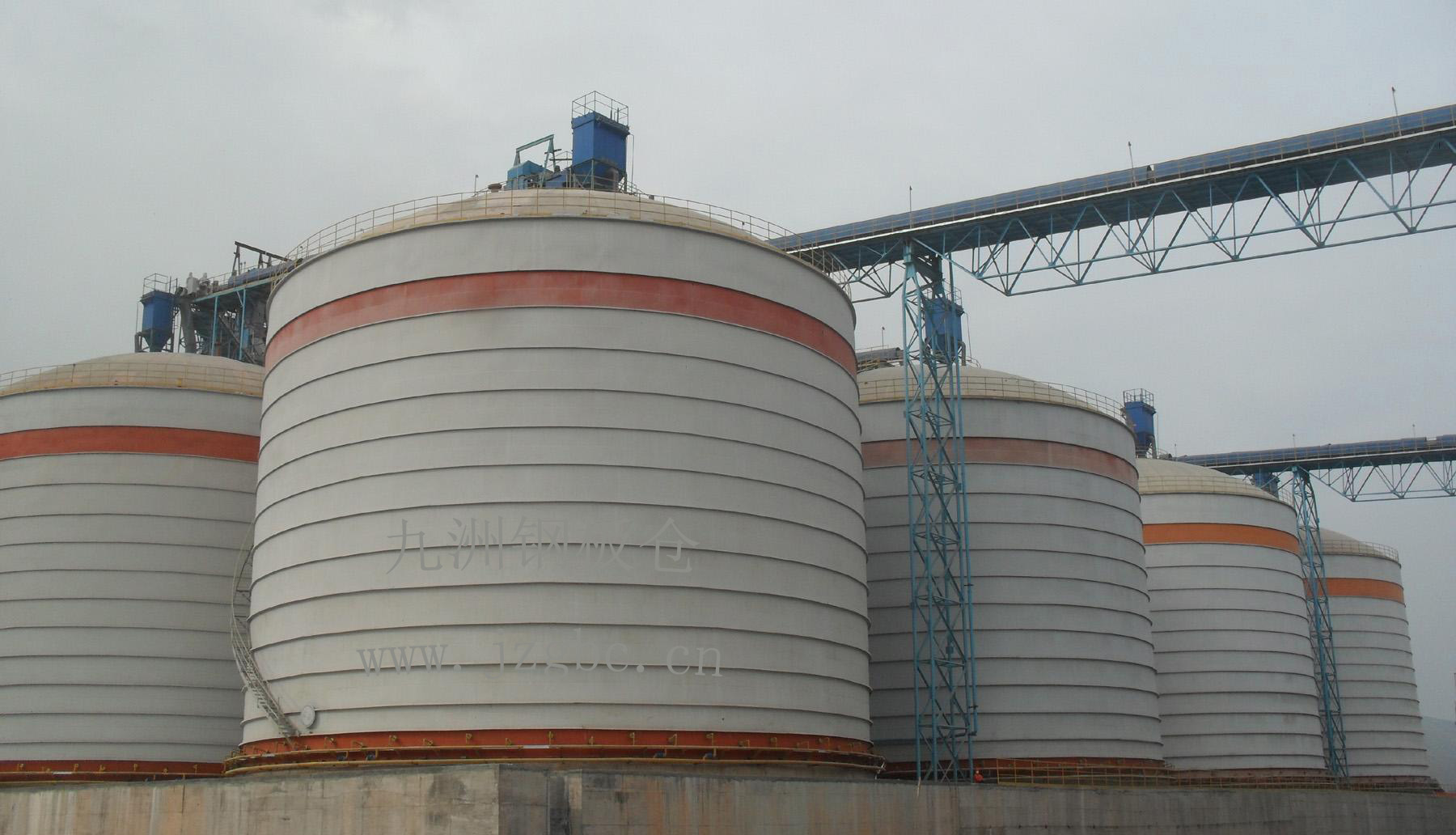 1-6万吨大型矿粉钢板仓储存罐